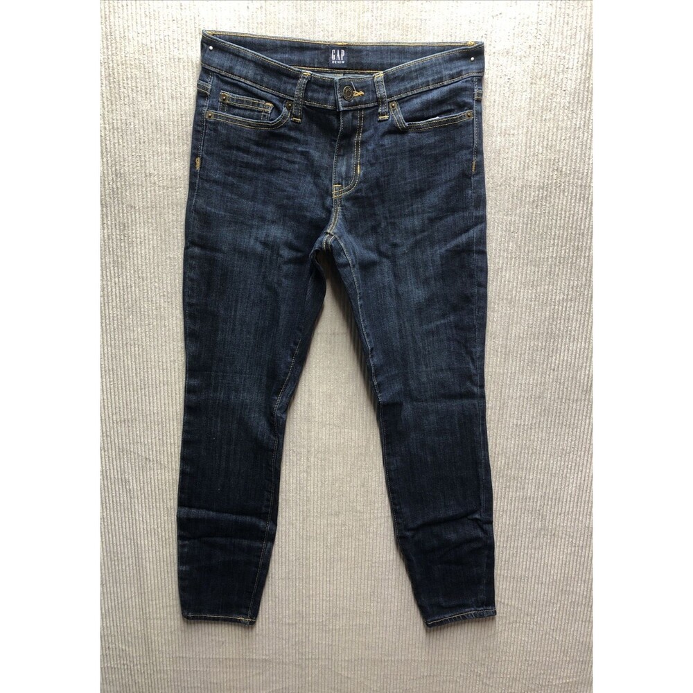Gap Skinny Jeans Womens 25R Dark Indigo Wash Legging Skimmer Stretch Denim